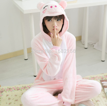 Kigurumi Adult Onesie Unisex Pink Pig Pajamas Costume Cartoon Clothing Nightgown Animal Pyjamas Sleepwear Jumpsuits Rompers 2024 - buy cheap