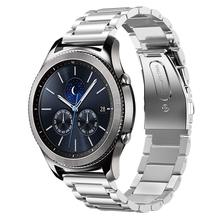 22 мм для Samsung Gear s3 Frontier band Samsung Galaxy Watch 46 мм металлический браслет Huawei watch GT strap Gear S3 Classic 2 2024 - купить недорого
