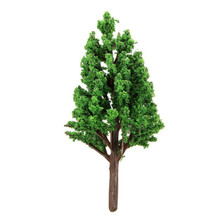 20 pçs/lote 10cm Cor Verde Árvore Modelo De Plástico Escala Railroad Layout Modelo Arquitetônico Fazer Materiais 2024 - compre barato