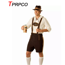 Костюм для Октоберфеста Lederhosen баварский Октоберфест Немецкий фестиваль пива Хэллоуин для мужчин пивные костюмы размера плюс M,L,XL,2XL 2024 - купить недорого