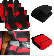 TIROL T21620 Universal Car Seat Cover 11Pieces/Set Black/Red/Blue/Gray Full Seat Covers For Crossovers Sedans Free Shipping 2024 - buy cheap