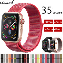Strap For Apple Watch band 42mm 44mm iWatch band 38mm 40mm Sport Loop bracelet correa Nylon Watchband For Apple watch 4 3 2 1 2024 - buy cheap