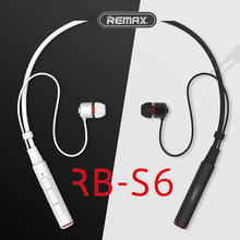 Remax RB-S6 Sports Neckband Bluetooth Headset Wireless Stereo Music Earphone Bluetooth V4.1 HD Mic Multi Connections For iPhone 2024 - buy cheap