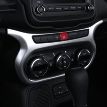 Para Jeep Renegade 2015 2016 2017 de plástico ABS para coche, accesorios para coche, aire acondicionado, interruptor, panel moldura de cubierta de marco, estilo de coche 2024 - compra barato