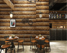 Beibehang behang-papel tapiz Vintage de grano de madera antigua, papel tapiz de viento industrial para restaurante, cafetería y bar, para sala de estar 2024 - compra barato