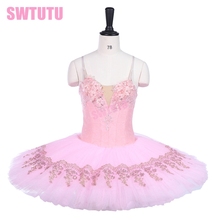 Classical Ballet Tutu Girls Platter Tutu Pink Professional Tutu Adult Performance Pancake Ballet Tutu CostumeBT9241 2024 - buy cheap
