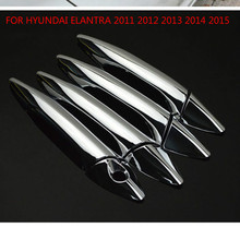High-quality ABS Chrome Door Handle Cover  For HYUNDAI ELANTRA  2011 2012 2013 2014 2015  Car-styling Car-covers 2024 - buy cheap