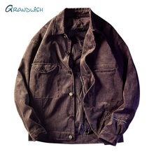 Grandwish, Мужская брендовая новая весенне-осенняя мужская повседневная куртка, Мужская модная куртка-бомбер, Мужская брендовая одежда, куртки, DA799 2024 - купить недорого