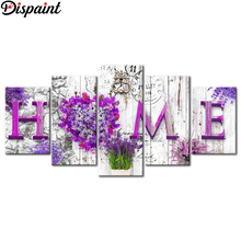 Dispaint 5pcs Full Square/Round Drill 5D DIY Diamond Painting "Home scenery" Multi-picture Combination Embroidery 5D Decor 2024 - buy cheap