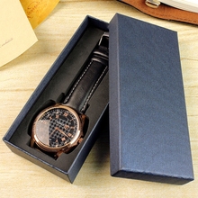 Caixa de armazenamento de relógio, tipo longo, exibição de joias, presentes, organizador de embalagem, elegante 2024 - compre barato