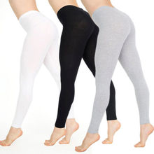 Modernos pantalones para mujer, ajustados, adelgazantes, 2019, Fitness, pantalones elásticos de talle alto, negro, gris y blanco 2024 - compra barato