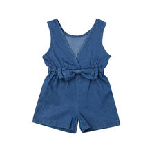 2019 New Arrival Toddler Kids Baby Girls Sleeveless Overalls Romper Shorts Jumpsuits Playsuit Outfit Clothes Summer Clothes 2024 - buy cheap