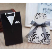Caixas de presentes com corte a laser de noiva e noivo, 10 peças, lembrancinhas, caixa de doces de papel, lembranças e presentes para convidados, decoração de festa de casamento 2024 - compre barato