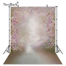 Neoback 5x7ft pano de vinil floresta cênica jardim vista foto fundo computador pintado foto backdrops estúdio fundos p0696 2024 - compre barato