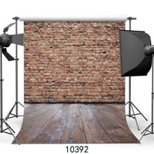 Vintage Brick Wall Wooden Floor Photography Backgroud For Portrait Baby New Born Shower Backdrop Adult Photo Shoot Booth Studio 2024 - buy cheap