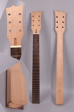 Unfinished Electric Guitar Neck 24 fret 628mm 24.75 inch mahogany+Rosewood fretboard Handmade 2024 - buy cheap