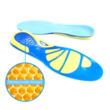 Palmilhas de gel de silicone ortopédica, palmilhas de esporte de correr para cuidados de pés, almofada na sola do arco do pé de absorção de impacto de gel de silicone ortopédica 2024 - compre barato