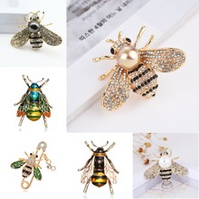 Cute Animal Bee Brooch For Women Unisex Insect Brooches Pins Vintage Jewelry Fashion Insect Brooches Pins Clothing Accessories 2024 - buy cheap