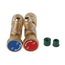 2Pcs Safety Valve R410A R22 Air Conditioning Quick Coupler Connector Adapters 2024 - buy cheap