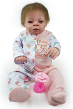 20" Full body silicone vinyl reborn Toy Lifelike baby model Real touch bebe alive infant doll baby Child play house brinquedos 2024 - buy cheap