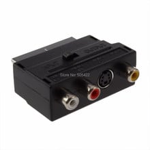 RGB to Composite RCA SVHS S-Video AV TV Audio Cable Adapter Switch 3 x RCA / Phono Female + S-Video Female to Male 2024 - buy cheap