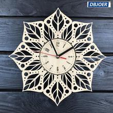 Mandala Wall Clock Made of Wood Decorate Your Home with Modern Art - Size 12 Inches 2024 - buy cheap