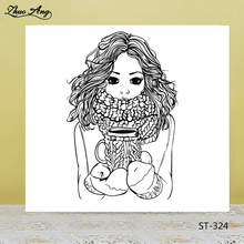 ZhuoAng Trembling Girl Clear Stamps For DIY Scrapbooking/Card Making/Album Decorative Silicon Stamp Crafts 2024 - buy cheap