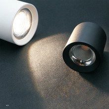 Luz descendente de LED NEGRO de aluminio de alta calidad, LED de techo de 10W, 85-265V, 10W, para tienda y mejora del hogar 2024 - compra barato