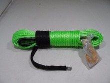 Green 8mm*30m atv winch cable,synthetic winch rope for 4wd,offroad spare parts,boat winch rope 2024 - buy cheap