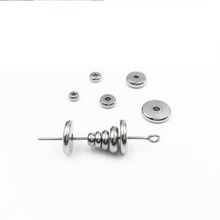 50pcs/lot Stainless Steel 4 5 6 8 10mm Flat Round Rondelle Spacer Beads for DIY Charm Bracelets Jewelry Making Findings Supplier 2024 - buy cheap