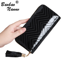 2019 Women Wallet Purse Female Long Wallet Golden Black Pouch Handbag for Lady Coin Purse Card Holders Portefeuille Femme 2024 - buy cheap