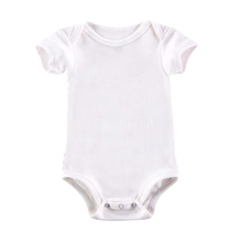 White Baby Bodysuit Boy Girl Clothes  Blank Unisex Newborn Baby Clothes Short Sleeve Summer Clothing Set 2024 - buy cheap