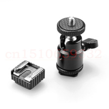 2 in 1 with SC-6 Hot Shoe Cold Shoe Base LCD Monitor Adapter  with 1/4" Female Hole 2024 - buy cheap
