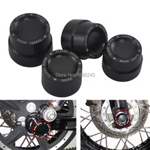 Black Alloy Aluminum Front /Rear Axle Cover Cap Nut Fits for Harley Sportster XL 883 1200 CVO Road Glide King Softail 2024 - buy cheap