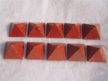 Pirâmide de cristal de quartzo natural, pirâmide vermelha para cura, preço de atacado com 10 peças 2024 - compre barato