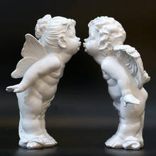 Поцелуй Ангела, украшения для влюбленных, изделия из смолы, креативный Амур, ангел, скульптура, свадебная фотография, Kewpie, кукла, фигурка херувима, Декор 2024 - купить недорого