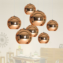 Modern LED Chrome Gold Copper Glass Globe Round Ball Pendant Lights Hanging  Lighting for Dining Room Hanglamp Lamp 2024 - buy cheap