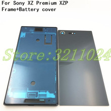 Marco medio LCD frontal para Sony Xperia XZ Premium XZP, carcasa de chasis, cubierta de batería y logotipo, Original, 5,5 pulgadas 2024 - compra barato