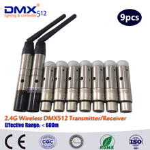 Transmissor e receptor para iluminação de palco, colornie 9 wireless dmx512, dhl, frete grátis 2024 - compre barato