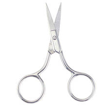 Mirror light embroidery beauty scissors stainless steel manicure scissors nose hair cut eyebrow scissors makeup scissors tool 2024 - buy cheap