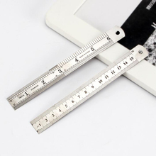 1PC Double Side Straight Ruler 15cm and 6 Inch Stainless Steel Measuring Straight Ruler Tool Office School Stationery 2024 - buy cheap