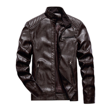 High quality Leather Jacket Men Newest Design Motorcycle Leather Jacket Top quality PU Jacket Men Slim Fit Zipper Outerwear 2024 - buy cheap