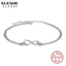 ELESHE 925 Sterling Silver Bracelets For Women Original Personality Girl Prevent Allergy Sterling-silver-jewelry 2024 - купить недорого