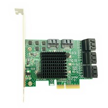 Placa de controle ssd pci-e pci express para sata 3.0 iii 3 6gb, 8 portas sata, adaptador sata3.0, suporte de perfil baixo 2024 - compre barato