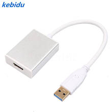 kebidu 5Gbp Input USB 3.0 to HDMI-compatible Graphic Adapter for MAC HDTV Projector Display PC Laptop Notebook 1080P Cable 2024 - buy cheap