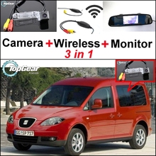 Sistema de aparcamiento para SEAT Inca, cámara de visión trasera 3 en 1, receptor inalámbrico y Monitor de espejo, fácil de instalar, 2006 ~ 2012 2024 - compra barato