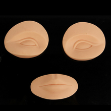 YILONG 2 Eyes with1 lip practice skin 3D Tattoo Practice Skin for learner use permanent makeup practice skin 2024 - buy cheap