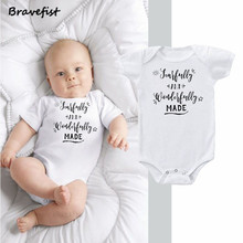 High Quality Newborn Jumpsuits For Boy Girls Kids Overalls Short Sleeve Letters Print Summer Child Clothing Clothes Outfits 0-2Y 2024 - buy cheap