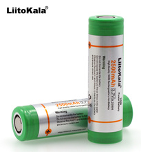 Liitokala 100% novo 18650 2500 mah bateria recarregável 3.6v 25r 20a descarga para o uso do cigarro eletrônico 2024 - compre barato
