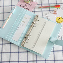 JIANWU Macarons PU binder A5 A6 notebook Diary Schedule book planner diary Loose-leaf binder cute School supplies WJ-XXWJ276- 2024 - buy cheap